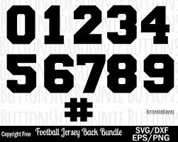 Football Jersey Number Svg Jersey Template Svg Numbers Svg Etsy In 2020 Jersey Font Svg T Shirt Printing Company