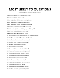 List Of Most Likely To Questions In 2020 This Or That Questions Good Truth Or Dares Who Knows Me Best