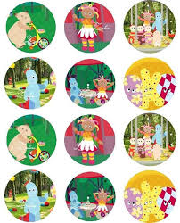 Items Similar To In The Night Garden On Edible Paper For Cupcakes 20 X 1 8 Inch Or 12x2inch Rounds On Etsy Gardening For Kids Night Garden Edible Paper
