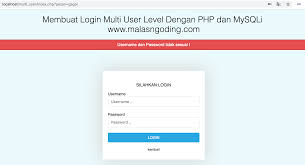 Membuat Login Multi User Level Dengan Php Dan Mysqli Malas Ngoding
