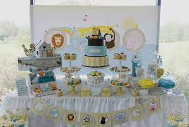 Noah S Ark Dessert Table Noah S Ark Dessert Table Arca De Noe Noahs Ark Baby Shower Baby Shower Reveal Ideas Noahs Ark Party