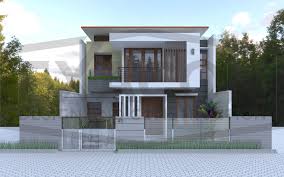 Ruangan kamar besar longgar mewah terang, taman besar. Desain Rumah Modern Minimalis 2 Lantai Terbaik Desain Id