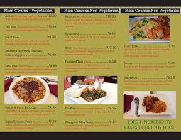 Bisi African Restaurant Menu Vegetarian Main Course Food Fish Serving