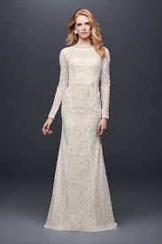 Imagine the beautiful traditional silhouette of a long bridesmaid gown from one angle. Plus Size Wedding Dresses With Sleeves David S Bridal