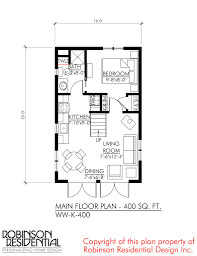 The living area and kitchen area are open and spacious to give a roomy feel. Craftsman Ww K 400 Robinson Plans