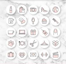 Free Instagram Highlight Icons Blogging Her Way Instagram Highlight Icons Free Instagram Instagram Icons