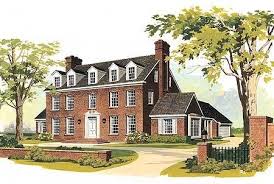 Plan 81036w Three Floors Of Living Colonial House Plans Vintage House Plans Brick House Plans