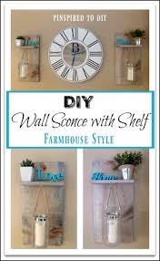 We did not find results for: Diy Wall Sconce With A Shelf Farmhouse Decor Diy Wall Sconce Diy Interior Furniture Diy Wall