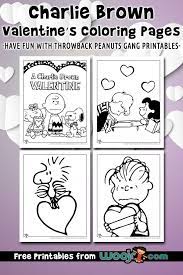 We are happy to share this brand new set of nine charming charlie brown valentine's coloring pages. Charlie Brown Valentine S Coloring Pages Woo Jr Kids Activities