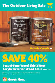 Manor hall interior paint primer and stain repellent in one flat: The Outdoor Living Sale On Until June 3 Wood Shield Exterior Wood Stain Staining Wood