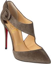 Christian Louboutin Sharpeta 100 Suede Buckle Pump