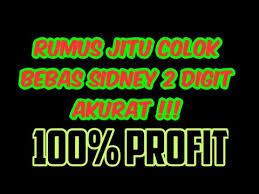 Rumus Jitu Colok Bebas Sidney 2020 100 Akurat Youtube
