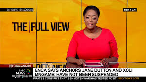 Monique mortlock was delivering a piece to camera, just moments before being apprehended. Enca Says It Has Not Suspended Xoli Mngambi Jane Dutton Youtube
