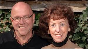 Roger Woodward and his sister Deanna, then and now.