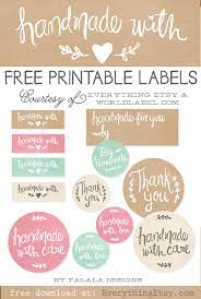 Since august is our website's anniversary month, we are giving away a series of thankful printables. Free Printable Labels To Kick Up Your Packaging Handmade Collection Everythingetsy Com