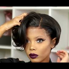Amazon.com : Estilar Pixie Cut Wigs for Black Women Human Hair Pixie Cut  Bob Lace Front Wigs 13x6 Straight Short Bob Wigs for Black Women Glueless  Wigs Human Hair Bob Wig Hair (