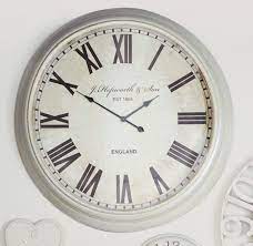 Buy Extra Large Cream Wall Clock From The Next Uk Online Shop Kitchen Wall Clocks Cream Walls Wall Clock