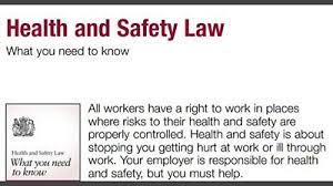 The law requires you to follow workplace safety and health rules that apply to your own actions and conduct on the job. Health And Safety Law Posters Safety