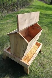 From rick overbee, i actually used your plans and tweaked it just a little. Homemade Wooden Deer Feeder Plans Deer Feeder Diy Deer Feeders Pig Feeder