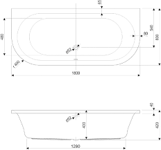 Größere badewannen können auch mal 200 bis 300 liter nutzinhalt besitzen, kleinere badewannen kommen oft mit 100 litern aus. Rechteck Badewanne Lara 180 X 80 X 40 Cm Badewanne24 De