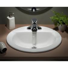 A deeper 6.75 inch interior basin makes it super practical. American Standard Colony 4 Inch Oval Countertop Sink Basin In White The Home Depot Canada