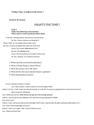 Soal pat bahasa inggris kelas vii update. Telling Time Homework