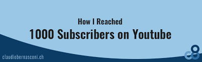 Check spelling or type a new query. How I Reached 1000 Subscribers On Youtube Claudio Bernasconi