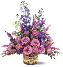 Clip Art Basket Of Flowers Teleflora Gentle Comfort Basket With Images Funeral Flower Arrangements Flower Arrangements Sympathy Flowers