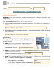 Write your answers on the back of this sheet or on a separate sheet of paper. Gizmo Household Energy Pdf Name Date Student Exploration Household Energy Usage Directions Follow The Instructions To Go Through The Simulation Course Hero