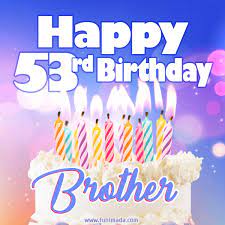 Happy birthday wishes brother animated. Happy 53rd Birthday Brother Animated Gif Download On Funimada Com