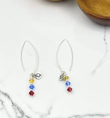 Zarcillos de Plata para Mujer Te Amo Venezuela