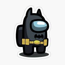 Bataman Among Us Sticker By Jafett2512002 Cute Easy Drawings Cute Pokemon Wallpaper Disney Art Drawings