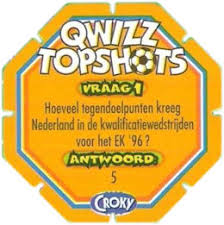 In 1996 speelde het nederlands elftal in de kwartfinales eveneens tegen het franse voetbalteam. Football Cartophilic Info Exchange Croky Netherlands Qwizz Topshots 1996