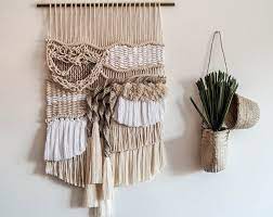 Espirit Cabane Macrame Wallart By Ranran Design Etsy Macrame Wall Art Macrame Wall Hanging Woven Wall Hanging