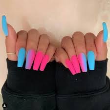 60 Best Nail Designs Colors For Spring 2019 Rose Idea The Best Ideas For Fashion 9 Glow Nails Ombre Acrylic Nails Neon Nails