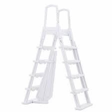 Xtremepowerus Above Ground Swimming Pool Ladder Heavy Duty Step System Non Slippery Entry 75136 The Home Depot In 2020 Pool Ladder Above Ground Pool Ladders Swimming Pool Ladders
