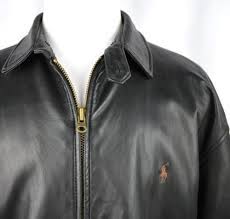 Polo Ralph Lauren Buttery Soft Leather Jacket Black Classic Plaid Lining Pony Xl Jackets Mens Jackets Leather Jacket Black