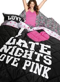 Can T Be A True Pink Lover Without This Vspink Bed Pink Comforter Victoria Secret Bedding Victoria Secret Pink