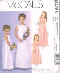 Mccalls 4763 Girls Flower Girl Dress Special Occasion Etsy Mccalls Patterns Dress Long Dress Patterns Sleeveless Flower Girl Dresses