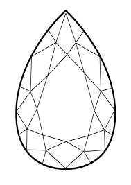 This coloring sheet features the gemstone with 'diamond' written on it. Coloring Pages Printable Diamond Coloring Page