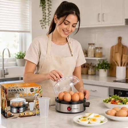 🍳 ¡Descubre el Hervidor de Huevos Sokany SK-07066! 🍳 ¡La forma más  sencilla de disfrutar huevos perfectos en casa! El Hervidor de Huevos Sokany  SK-07066 es el accesorio imprescindible para los amantes