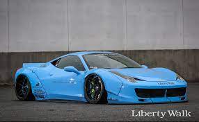 Ferrari 458 spider with liberty walk kit and candy apple red wheels is a paradox. Liberty Walk Custom Car Ferrari 458 With Body Kit Liberty Walk ãƒªãƒãƒ†ã‚£ãƒ¼ã‚¦ã‚©ãƒ¼ã‚¯