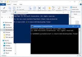 How To Open A File Or Folder Using Command Prompt Or Powershell Prompts Windows 10 Microsoft Corporation