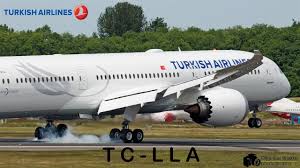 Turkish Airlines First Boeing 787 9 Tc Lla First Flight Takeoff Landin Boeing 787 Turkish Airlines Boeing