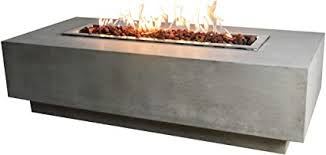 The fire pit store has the best pricing along with free shipping on all fire pit gas burner systems! Amazon Com Elementi Granville Outdoor Table 60 Inches Fire Pit Patio Heater Concrete Firepits Outside Electronic Ignition Backyard Fireplace Cover Lava Rock Included Natural Gas Garden Outdoor