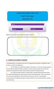 What kind of text is the text above? Latihan Soal Online Exercise For 8