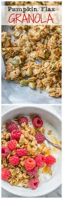 Pumpkin Flax Granola Recipe Natashaskitchen Com Pumpkin Flax Granola Flax Granola Flax Granola Recipe