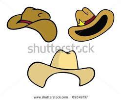 Cartoon Vector Illustration Of Cowboy Hats Stock Vector Cowboy Hat Drawing Cartoon Vector Cowboy Hats