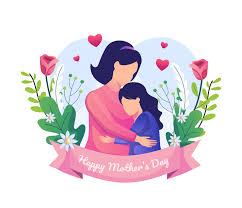 Daughter happy mother's day images. Mother And Her Daughter Are Hugging Happy Mother S Day Greeting Vector Illustration 2240112 Vector Art At Vecteezy