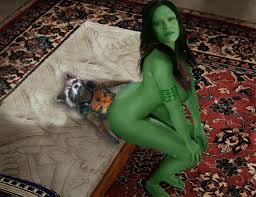 Post 1431008: fakes Gamora Guardians_of_the_Galaxy Marvel Rocket_Raccoon  Zoe_Saldana